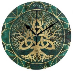 reloj de pares con simbologia celta